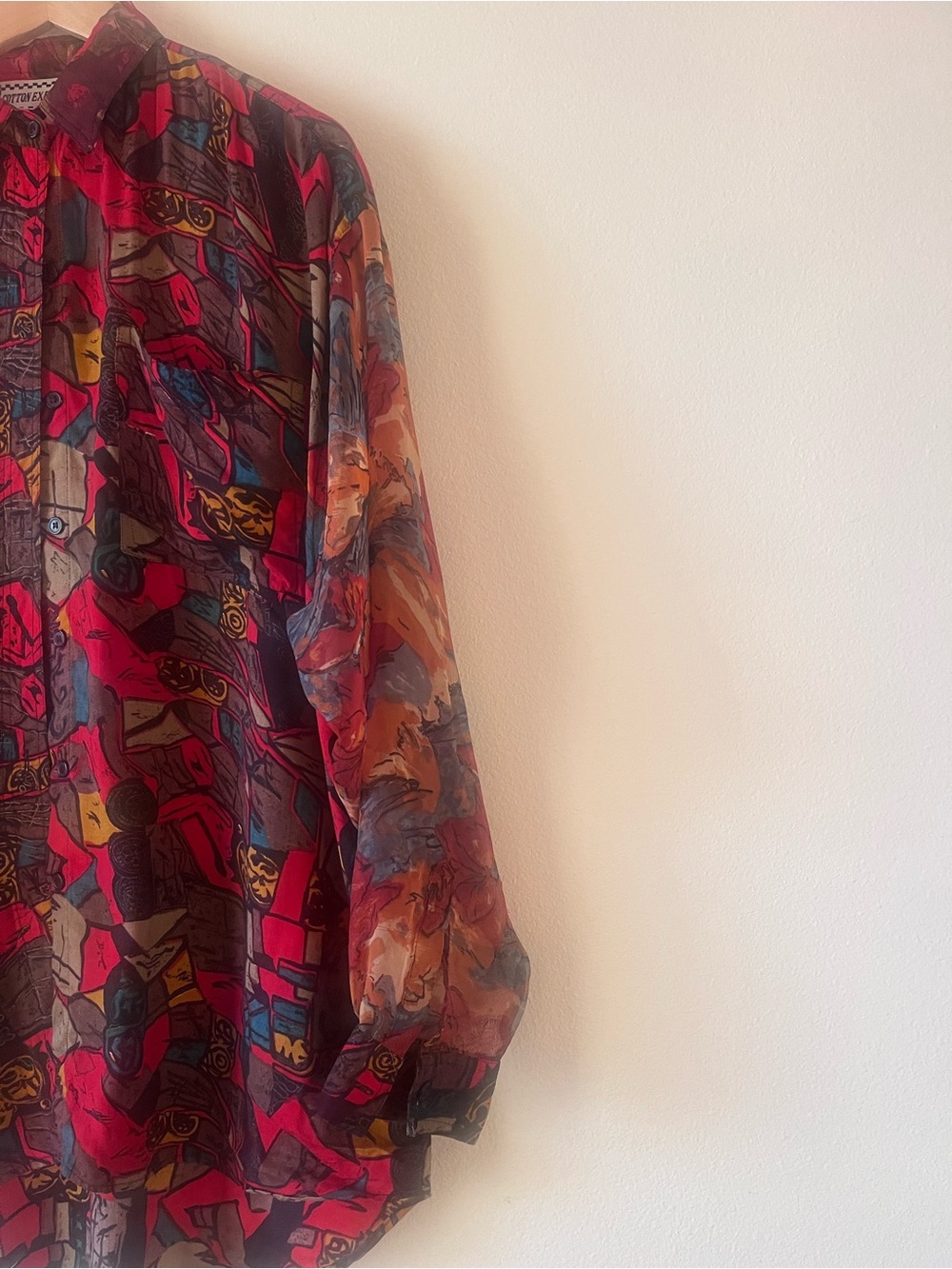 Multicolor Patterned Button-Up Shirt - Picture 6 of 11